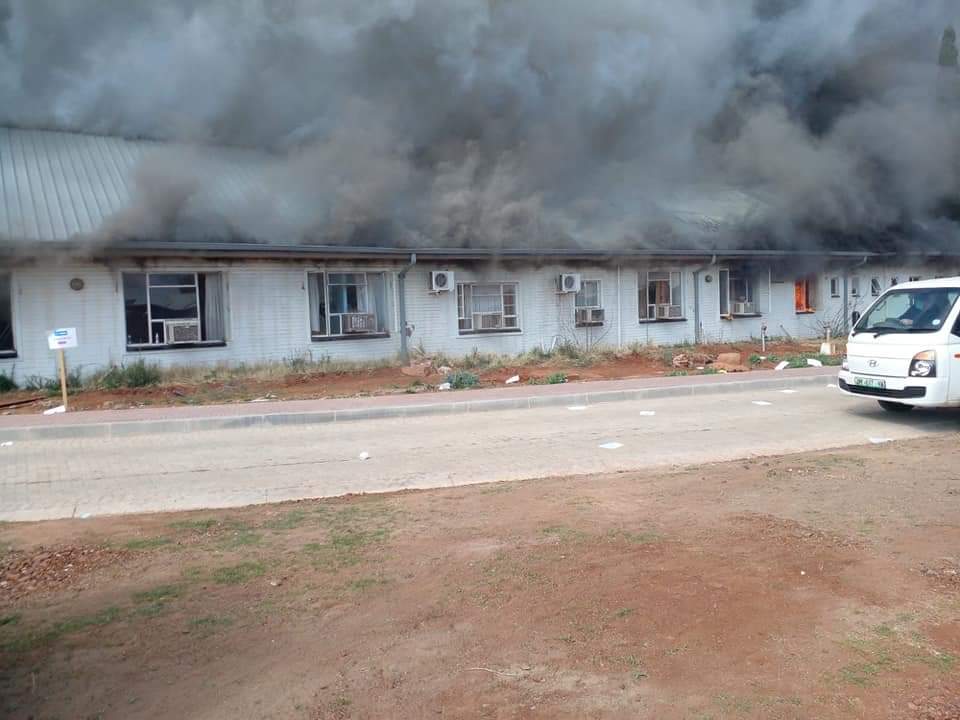 North West Hospital engulfed by fire