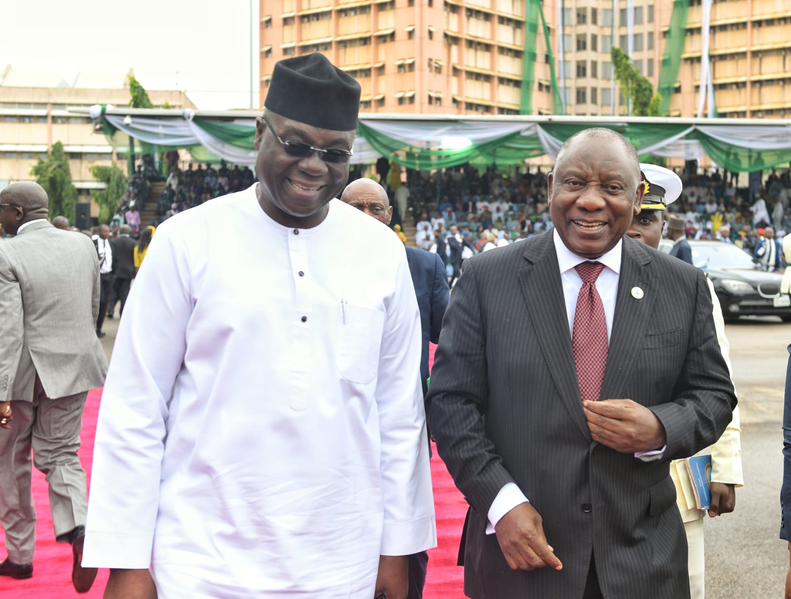 President Cyril Ramaphosa in Abuja attending the Inauguration of His Excellency President-Elect Bola Ahmed Tinubu