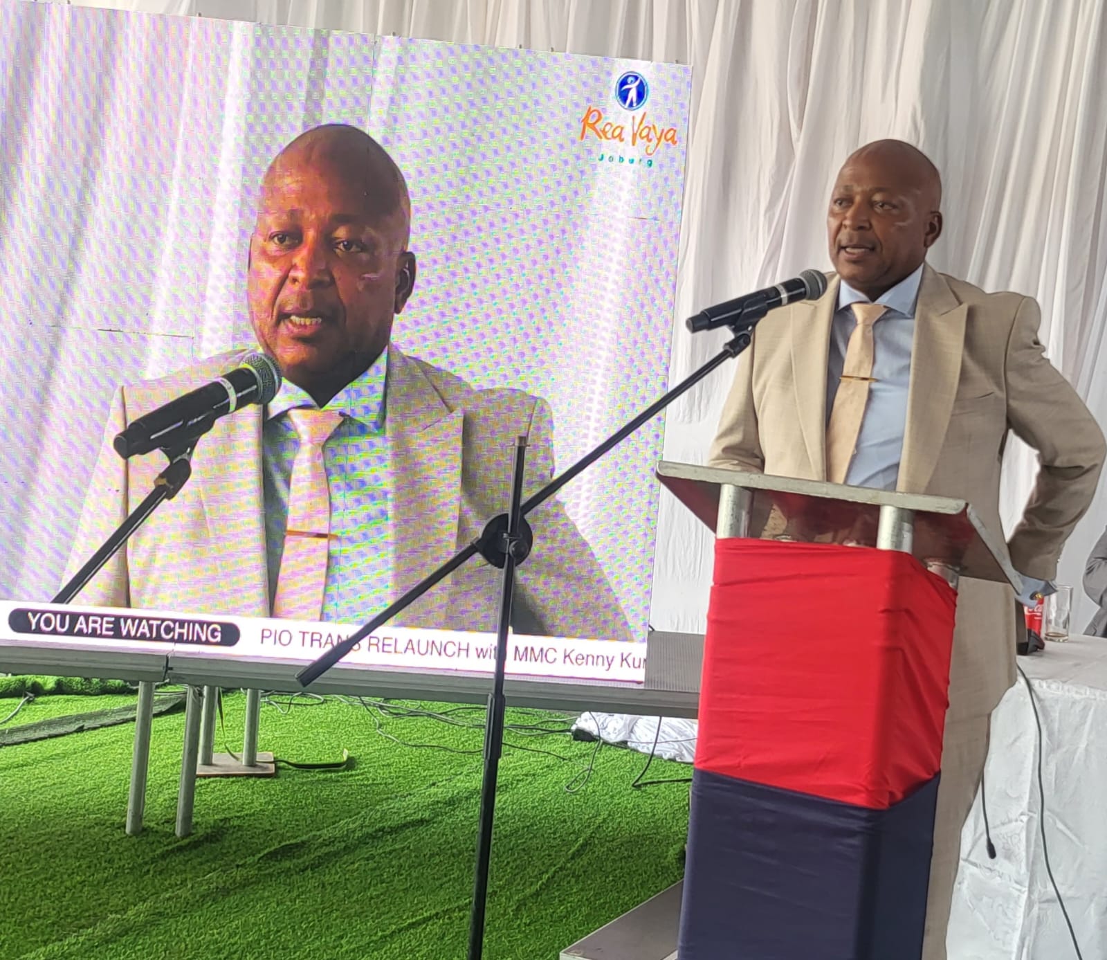 Kunene unveils brand new bus fleet to rescue sinking Rea Vaya